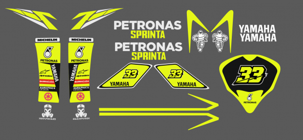 KIT PEGATINAS YAMAHA NEOS AMARILLO FLÚOR