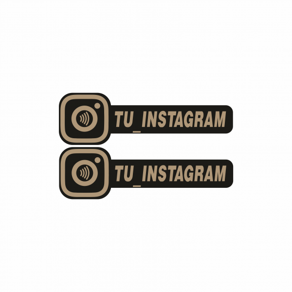 PEGATINA INSTAGRAM NFC INTELIGENTE CON NOMBRE - Imagen 4