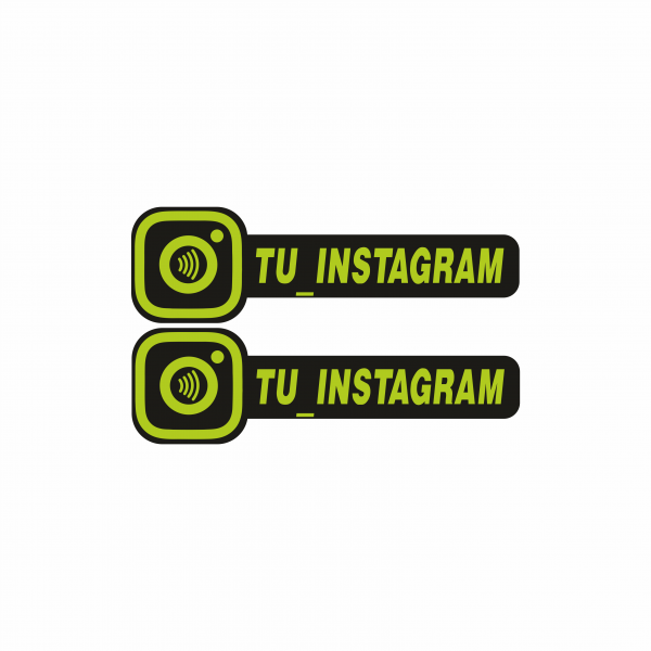 PEGATINA INSTAGRAM NFC INTELIGENTE CON NOMBRE - Imagen 5