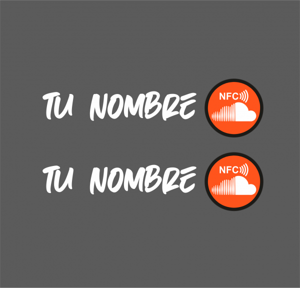 PEGATINA SOUNDCLOUD NFC INTELIGENTE CON NOMBRE