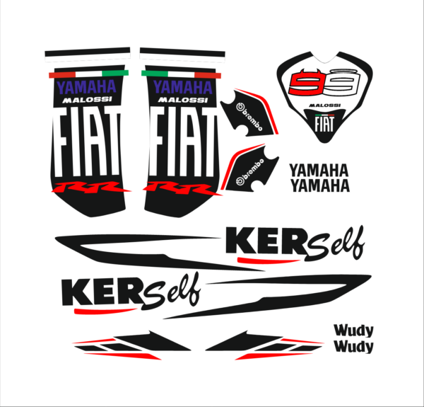 Kit Yamaha Jog Fiat 99 - Negro